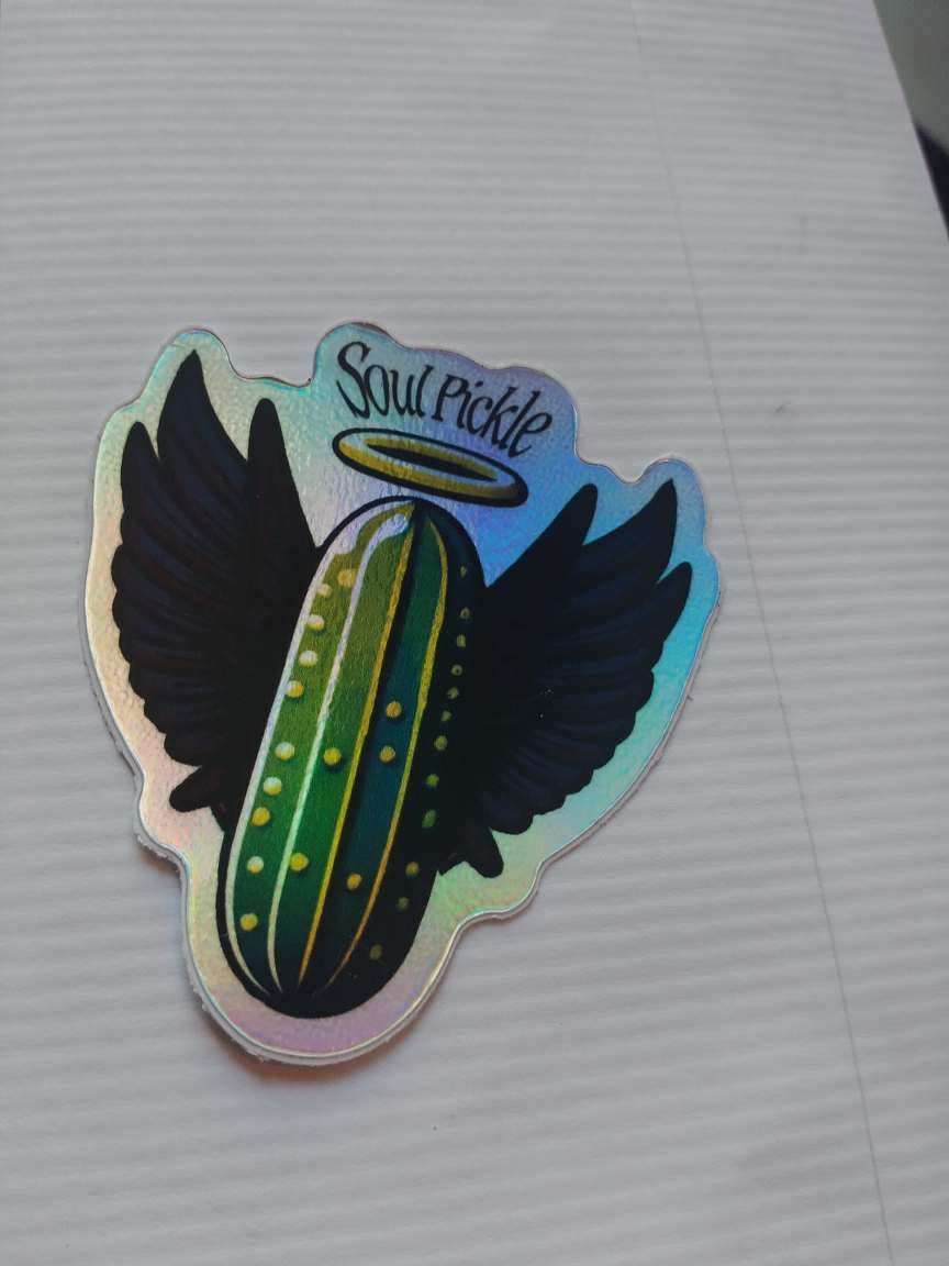 Soul Pickle Vinyl Holographic Stickers